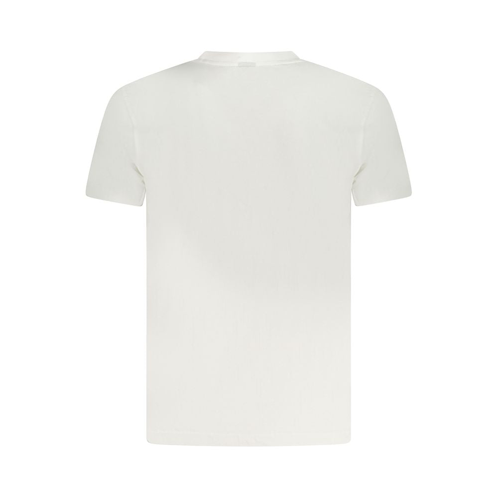 T-Shirt by Armata Di Mare for men in cotton canvas white features an edgy silhouette, meticulously detailed with a sophisticated and crew neckline for a truly edgy finish.