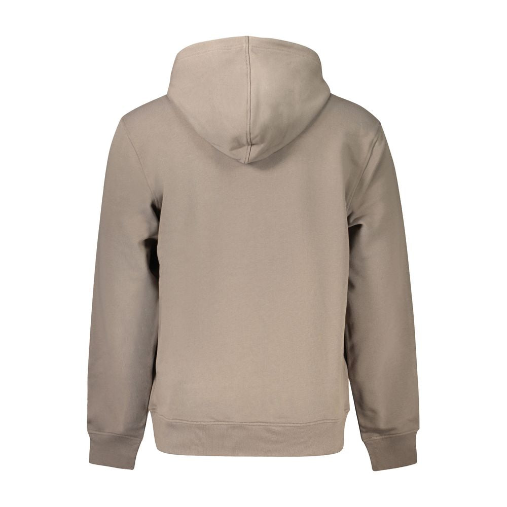 Hooded Sweatshirt Hoodie by Calvin Klein for men in cotton brown & print features an luminous silhouette, showcasing a sophisticated and for a truly luminous look.