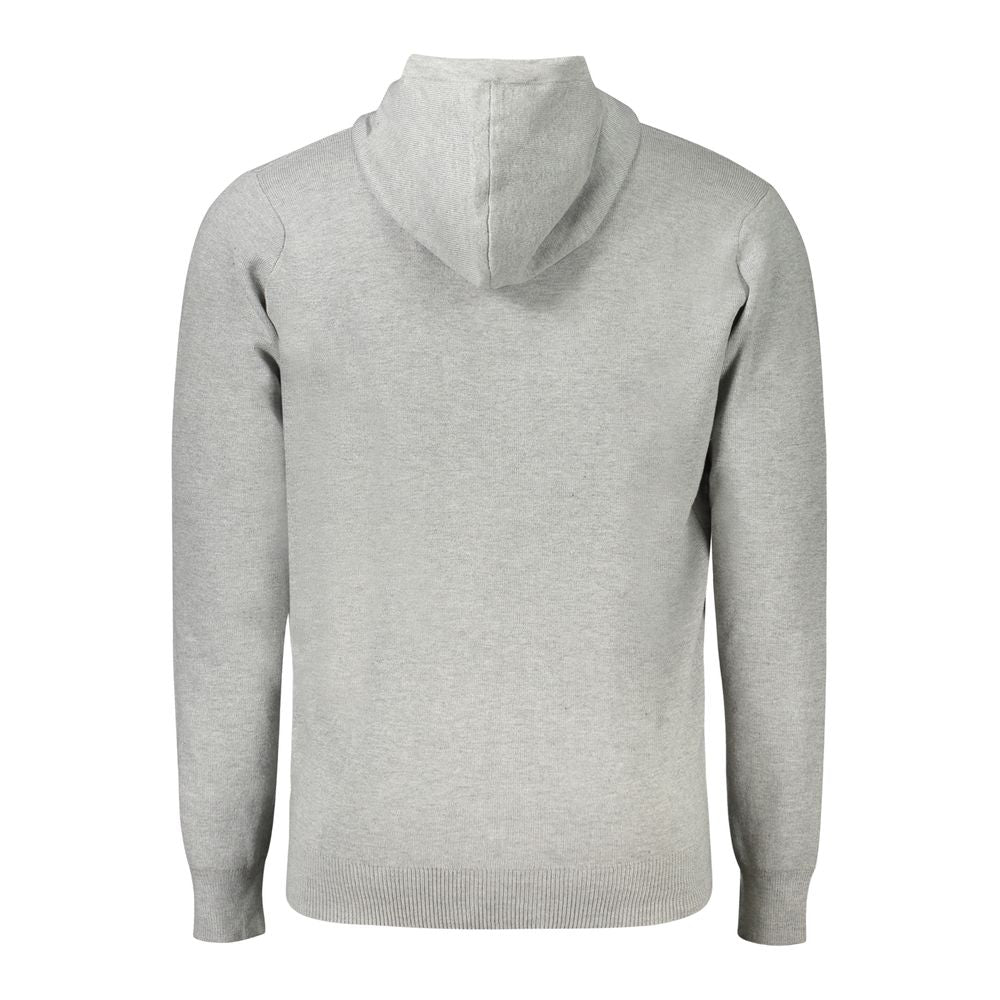 Hooded Cardigan by Norway 1963 for men in gray, brown & signature features a nuanced silhouette with a refined and nuanced detailing for a sophisticated look.