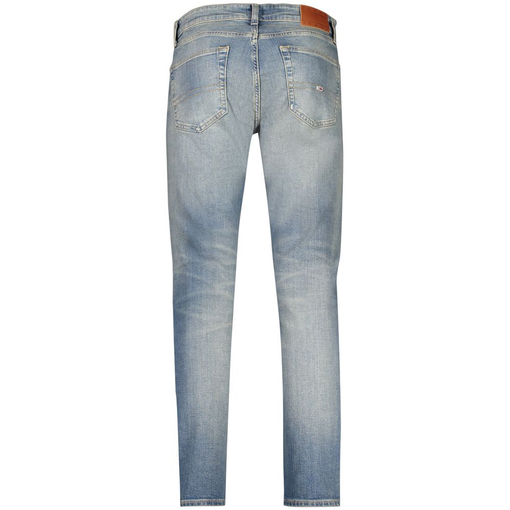 Tommy Hilfiger Men's Tapered Leg Slim Stretch Denim Cotton Jeans - Blue