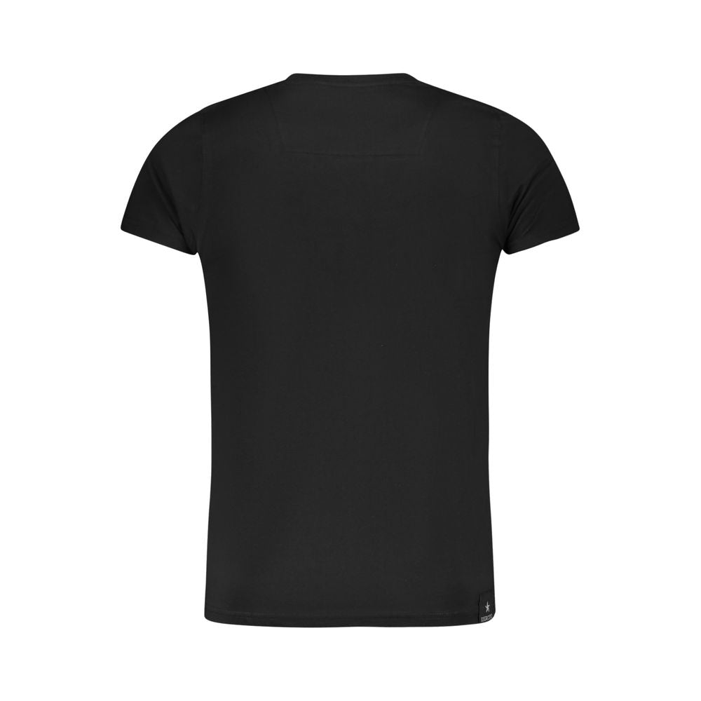 T-Shirt by Accademia Militare for men in cotton black & print features a plush silhouette, showcasing a sophisticated crew neckline and for a truly plush finish.