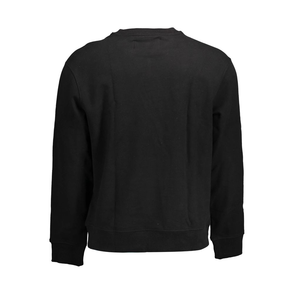 Calvin Klein Men's Round Neck Cotton Sweatshirt Sweater - Black
