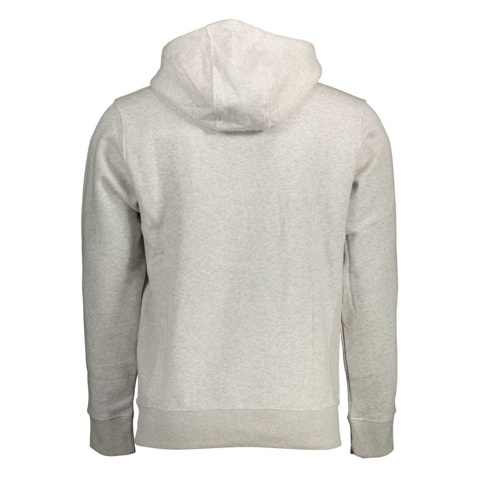 Tommy Hilfiger Men's Cotton Polyester Hooded Sweatshirt Sweater - Gray
