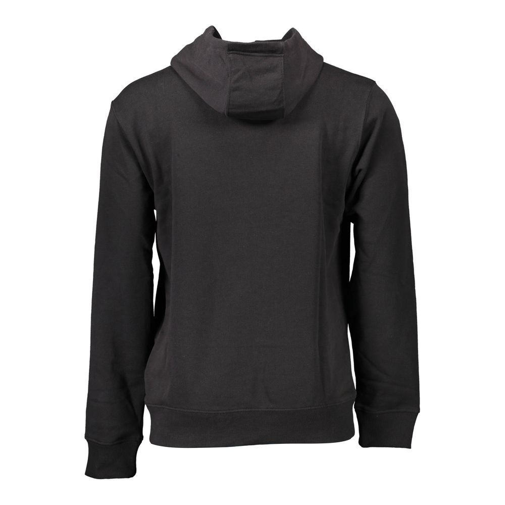 Sweatshirt Hoodie by Tommy Hilfiger for men in cotton black, white & print features a slouchy chic silhouette, detailed with a slouchy chic and a signature for an elevated aesthetic.
