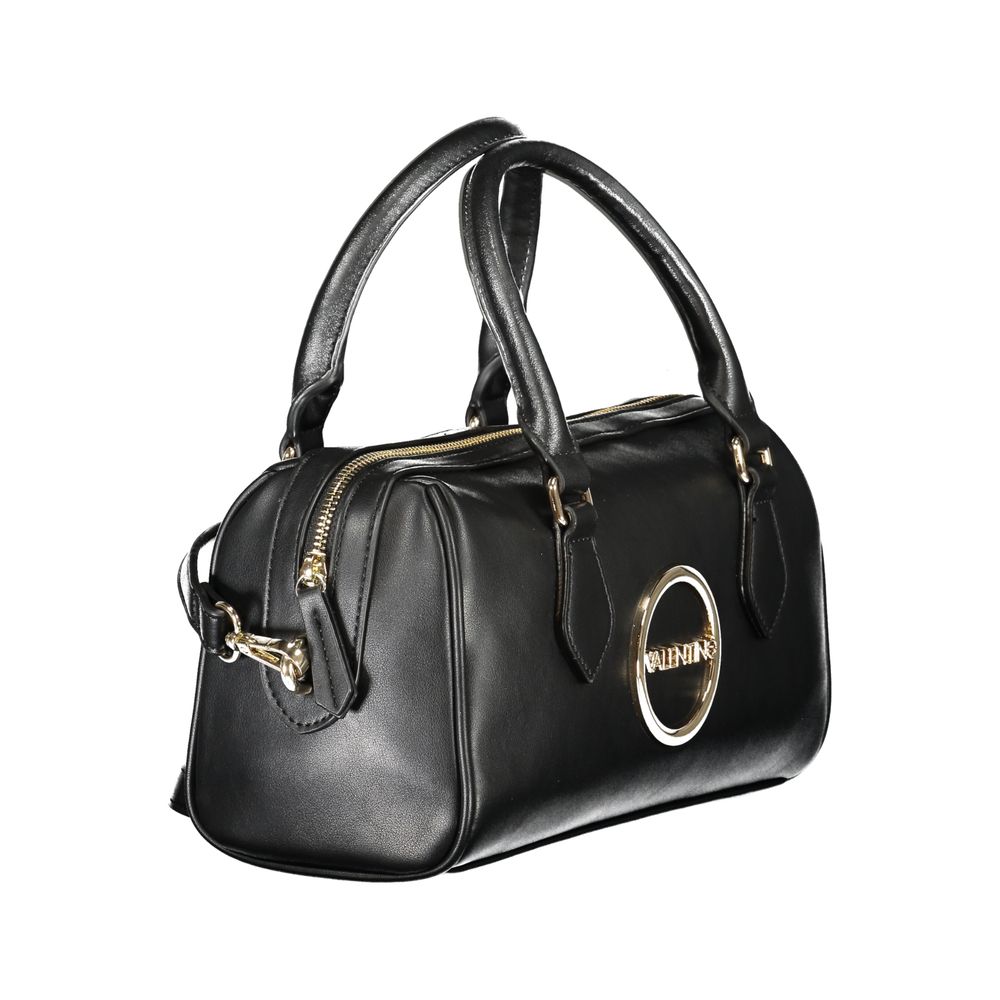 Crossbody Evening Handbag by Mario Valentino for women in polyethylene black & signature features a refined silhouette, showcasing a secure zipper, organized internal-pockets, and versatile crossbody-strap, shoulder-strap, handle & adjustable-strap for a refined finish.