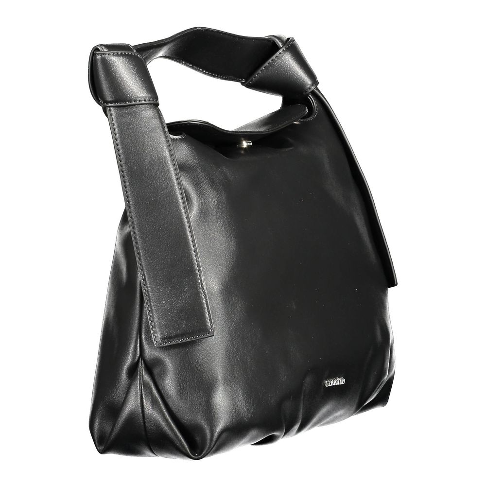 Calvin Klein Black Leather Effect Handbag