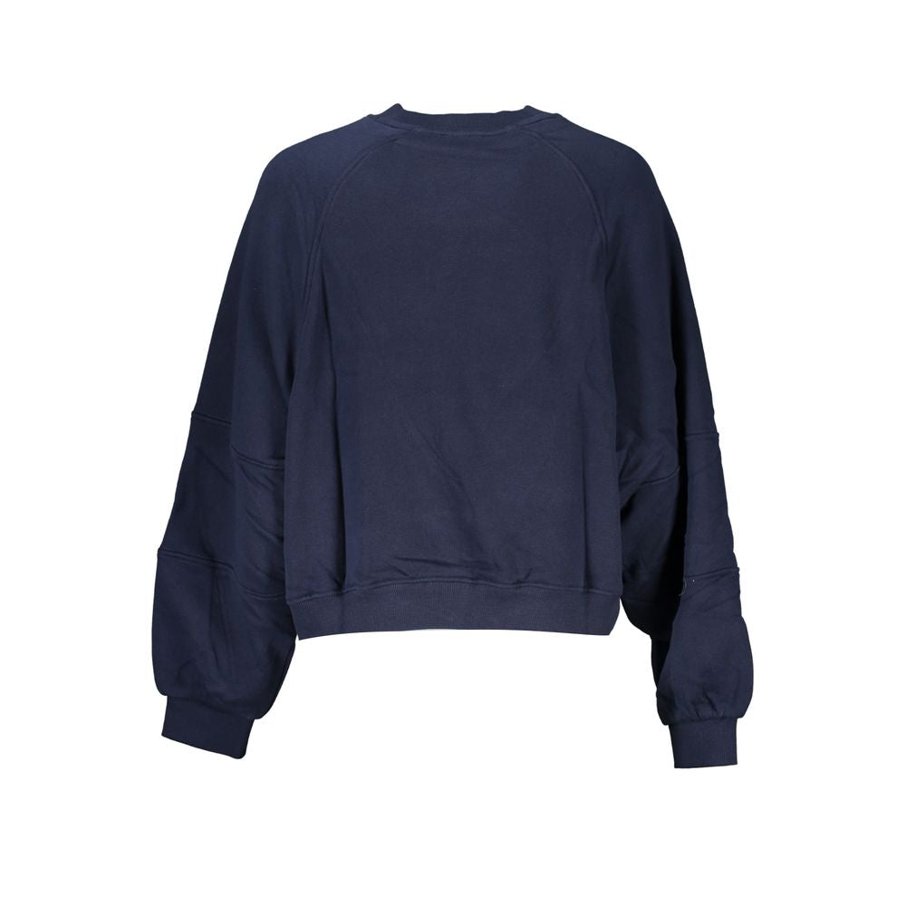 Sweatshirt by Tommy Hilfiger for women in cotton blue & print features an magnificent silhouette, showcasing a sophisticated and detail for a truly magnificent finish.