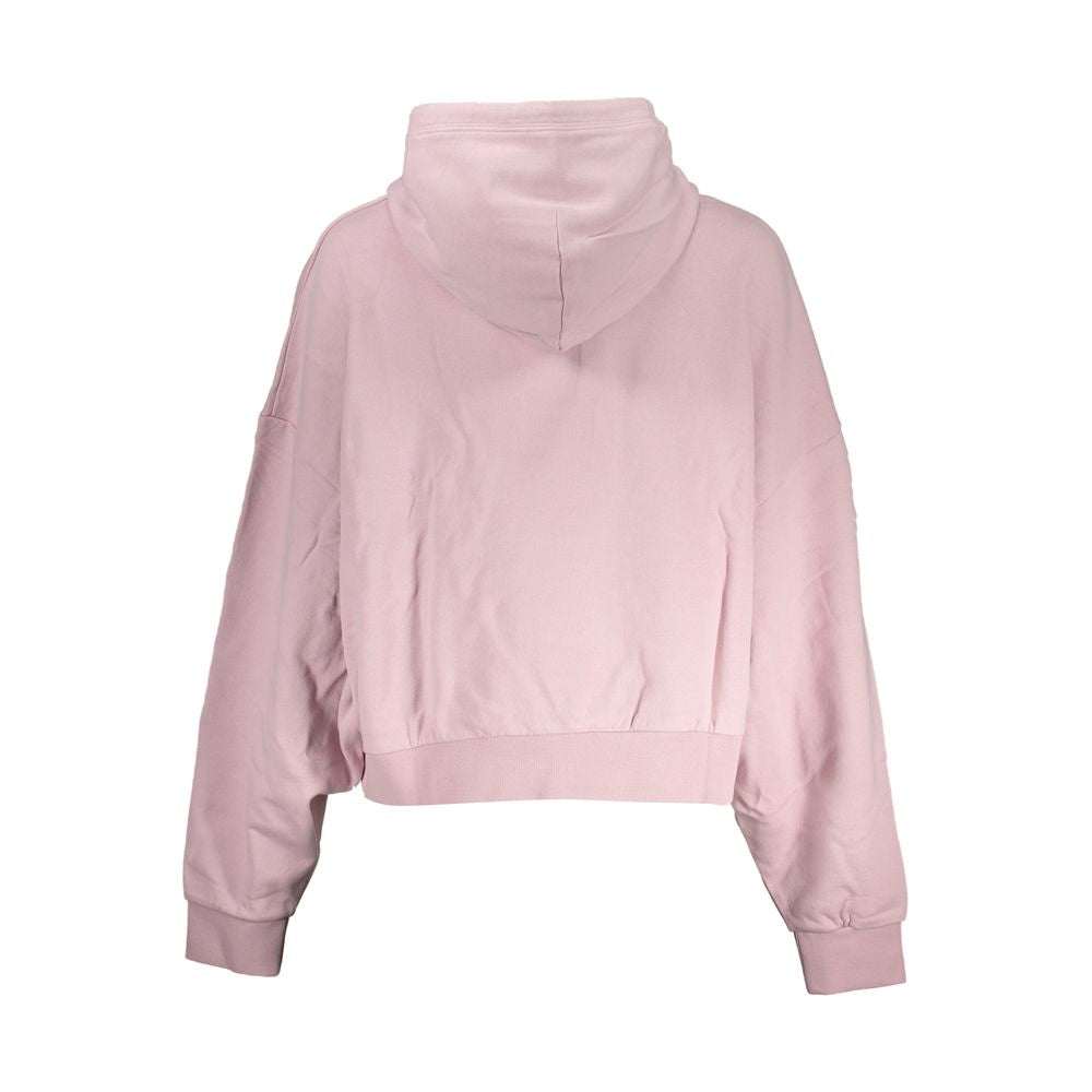 Hooded Sweatshirt Hoodie by Napapijri for women in cotton pink features an dramatic silhouette, showcasing a sophisticated and dramatic for a refined, modern aesthetic.