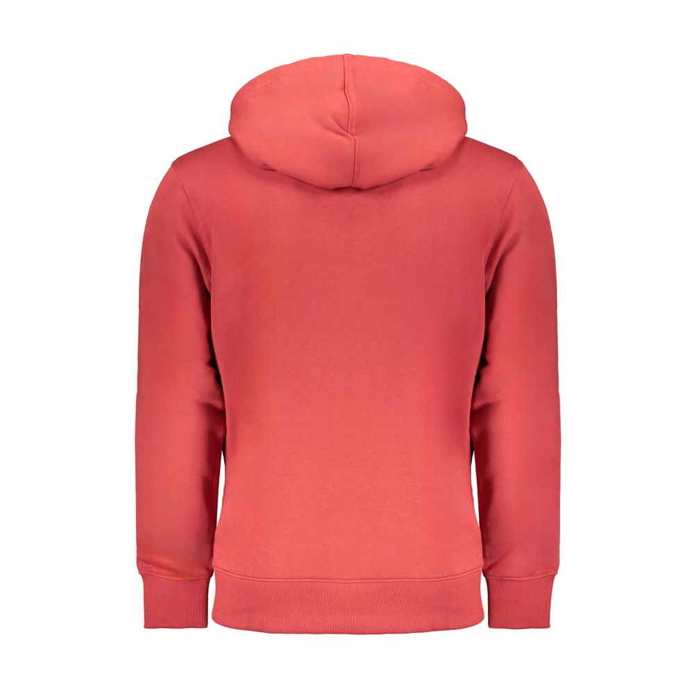 Hooded Sweatshirt Hoodie by Calvin Klein for men in cotton red features a authentic silhouette, showcasing a sophisticated and authentic detail for a refined finish.