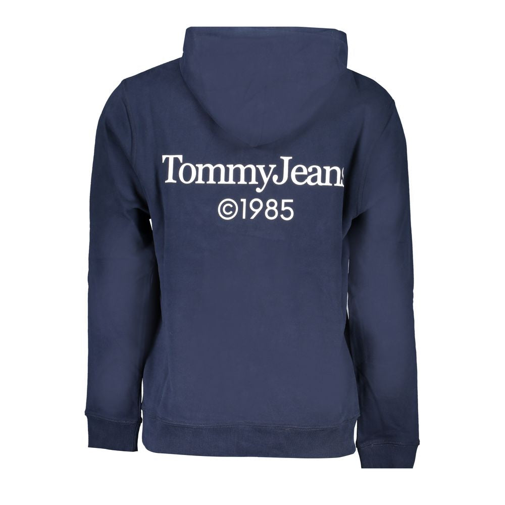 Hooded Sweatshirt Hoodie by Tommy Hilfiger for men in cotton blue & print features a slouchy chic silhouette, detailed with a slouchy chic and a signature for an elevated aesthetic.