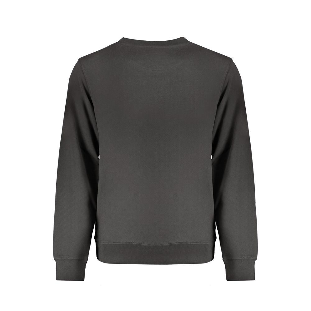 Sweatshirt by Wrangler for men in cotton black & print presents a smart casual silhouette, featuring a smart casual and for a sophisticated look.