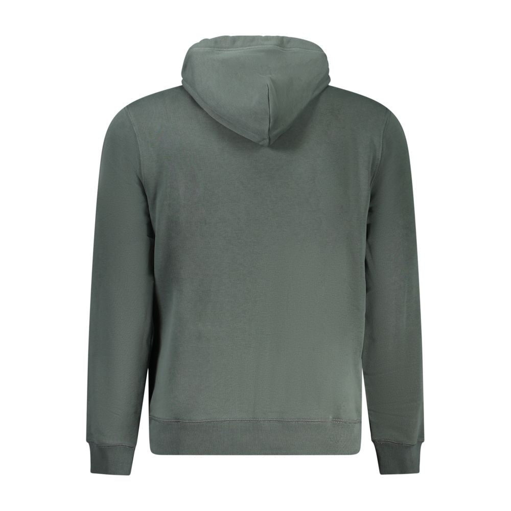 Hooded Sweatshirt Hoodie by Napapijri for men in cotton green & print features a authentic silhouette, showcasing a sophisticated and authentic detail for a refined finish.