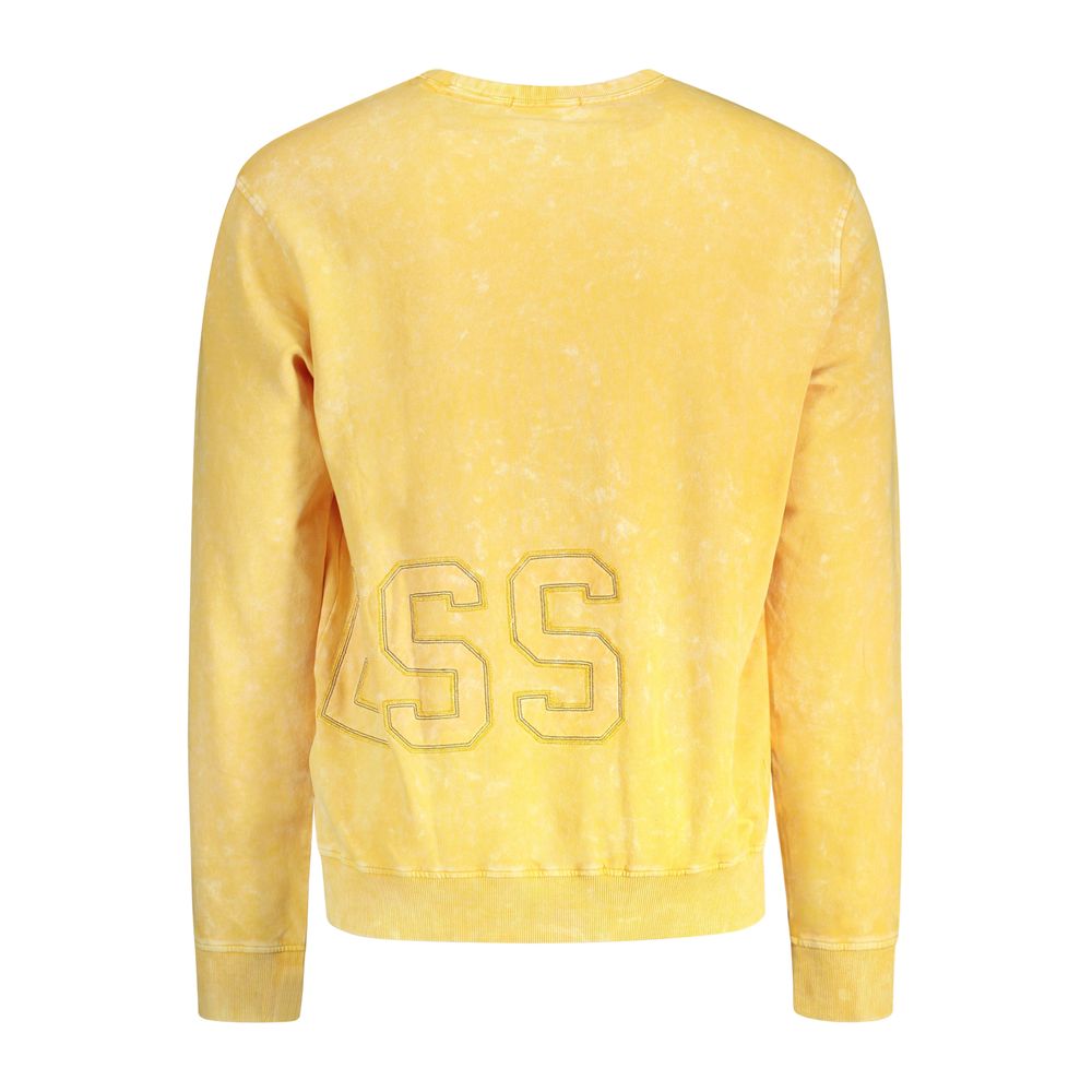 Sweatshirt by Guess Jeans for men in cotton yellow features an magnificent silhouette, showcasing a sophisticated and detail for a truly magnificent finish.