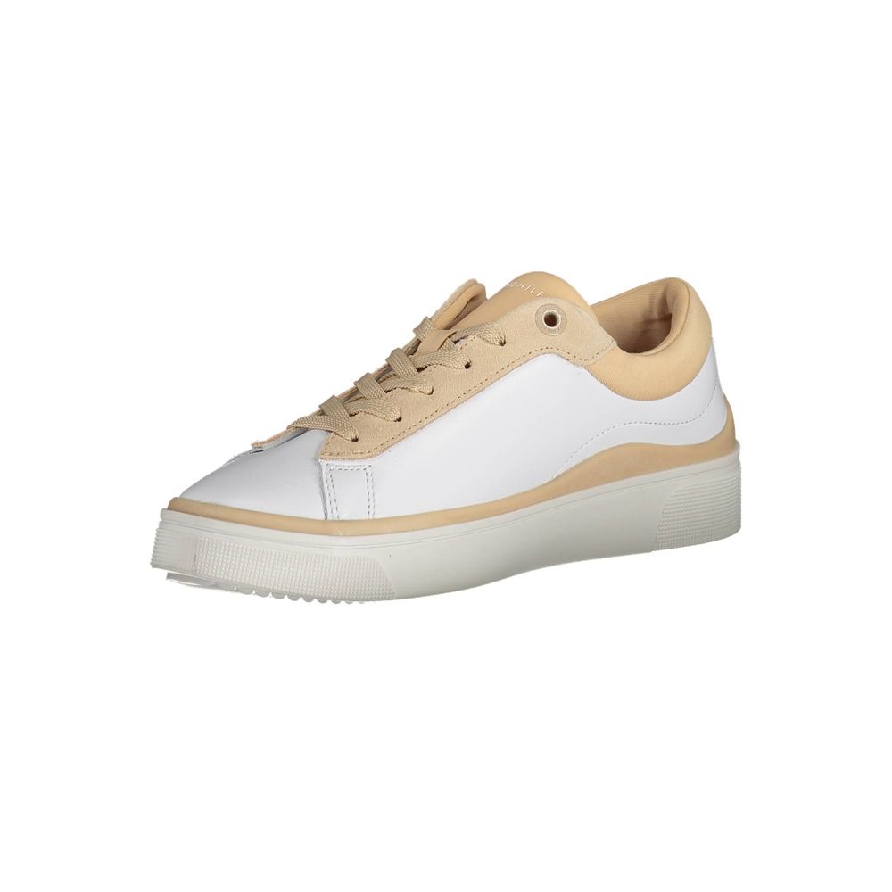 Tommy Hilfiger White Polyester Sneaker