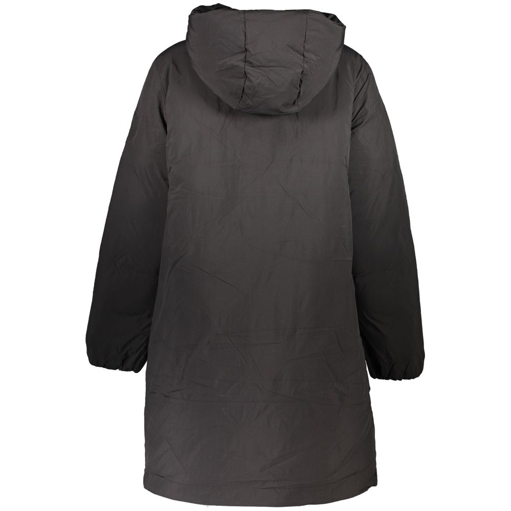 Tommy Hilfiger Women's Polyester Hooded Jacket - Black