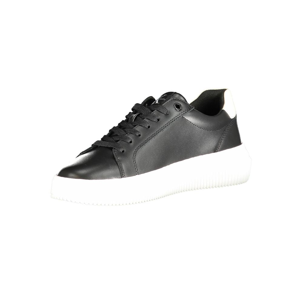 Sneakers by Calvin Klein for women in polyester & rubber black & print features a sumptuous design, perfectly showcasing the sumptuous fashion style of this Women's Fashion Polyester & Rubber Sneakers.