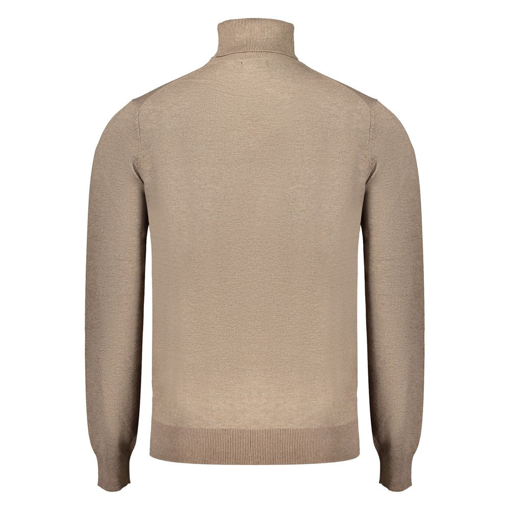 Sweater by Norway 1963 for men in polyester brown features an tactile silhouette, showcasing a sophisticated and tactile for a refined finish.