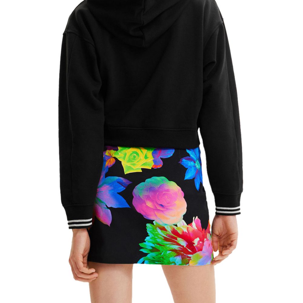 Desigual Black Cotton Skirt