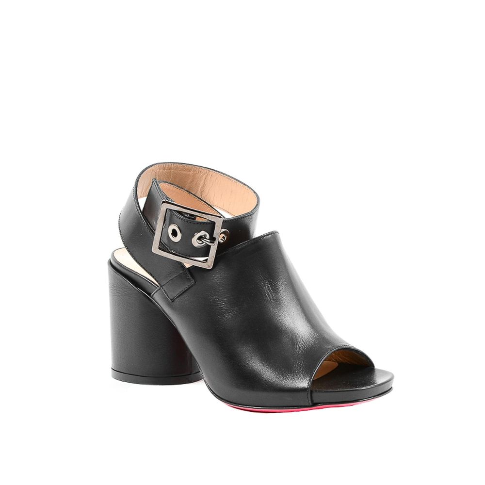 Dee Ocleppo Black Leather Sandal