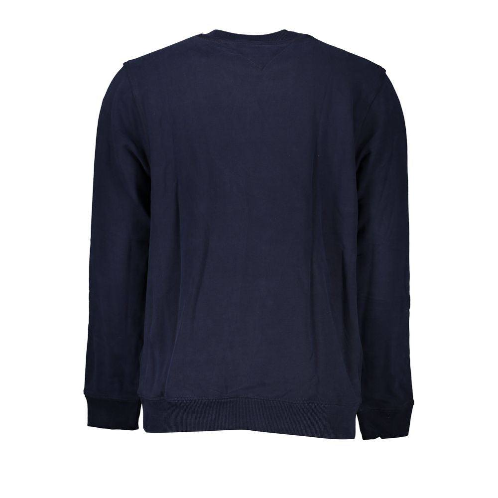 Sweatshirt by Tommy Hilfiger for men in organic cotton blue & print features an provocated silhouette, detailed with a provocated and a refined for a sophisticated aesthetic.
