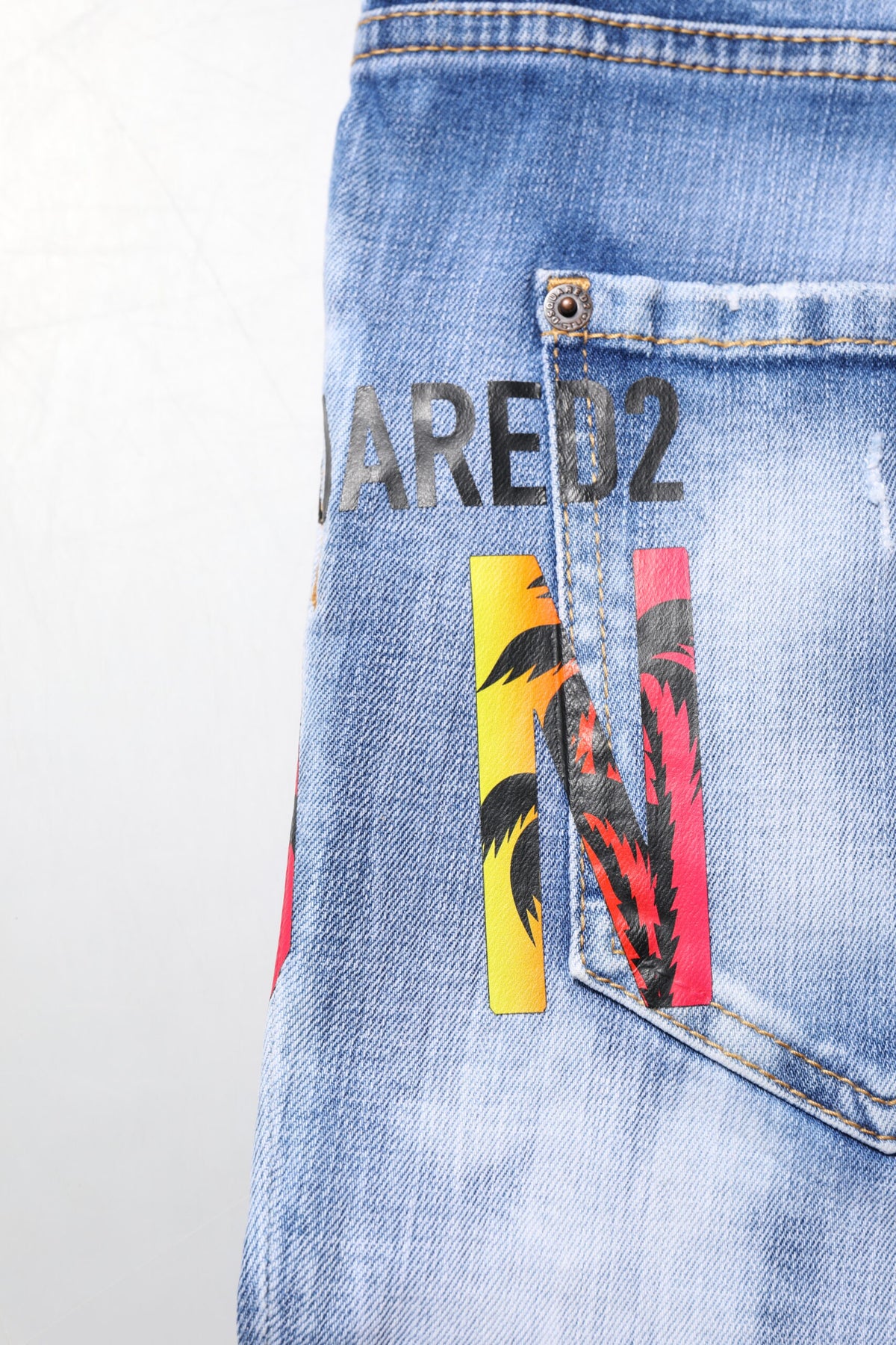 Dsquared² 9 To 5 Women's Skinny Mid Rise Stretch Denim Cotton Jeans - Blue