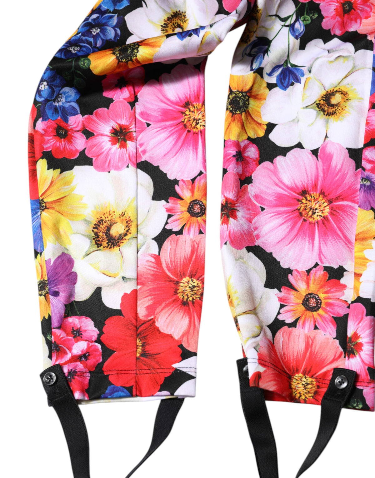 Dolce & Gabbana Women's Regular Fit Leggings High Rise Polyester & Nylon - Multicolor Floral Print