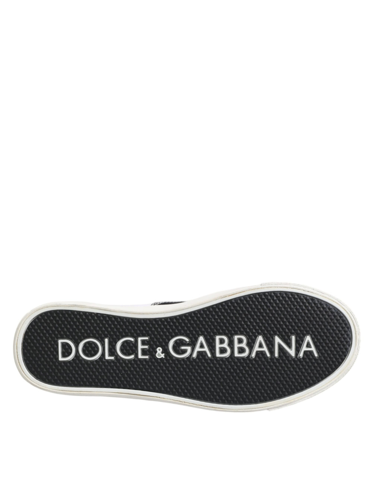 Dolce & Gabbana Men's Low Top Cotton Canvas Sneakers - Black White