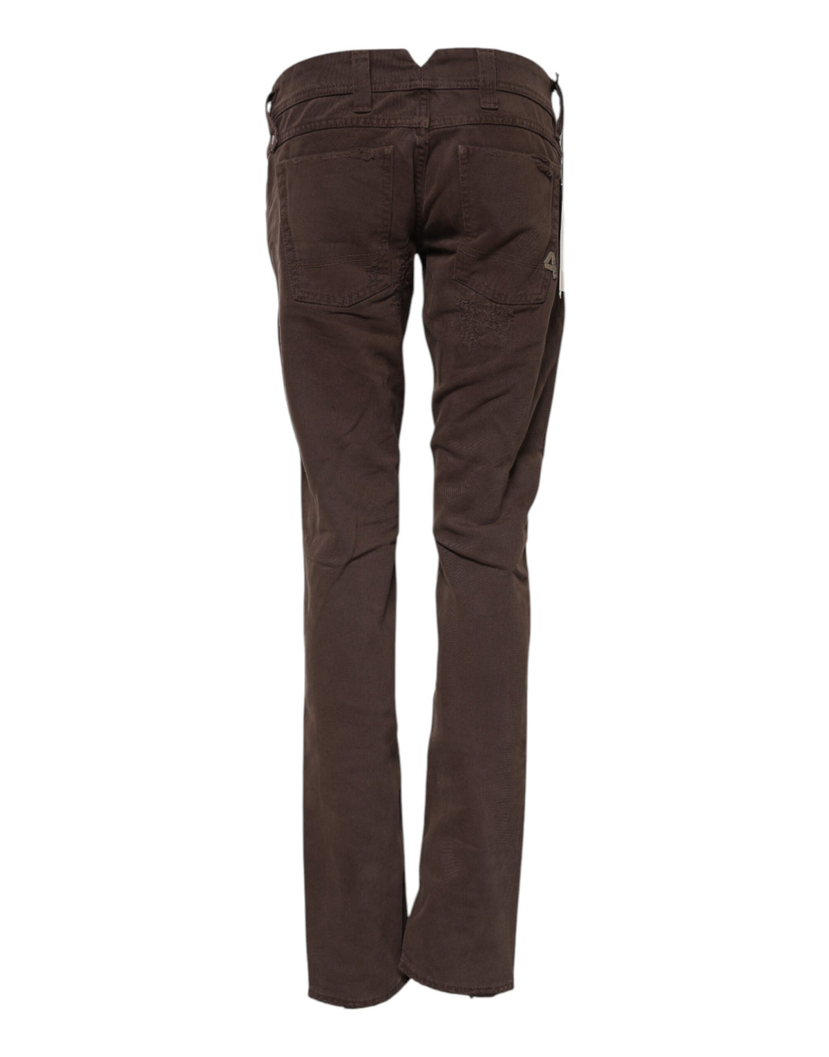 CYCLE Women's Skinny Low Rise Denim Cotton Jeans - Brown