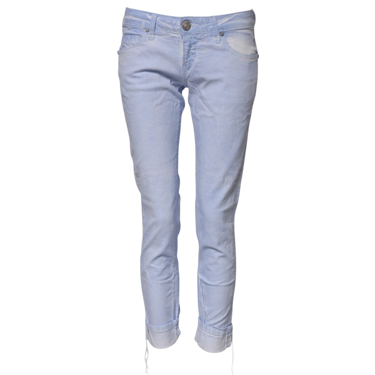 Acht Women's Skinny Slim Low Rise Stretch Denim Cotton Jeans - Light Blue