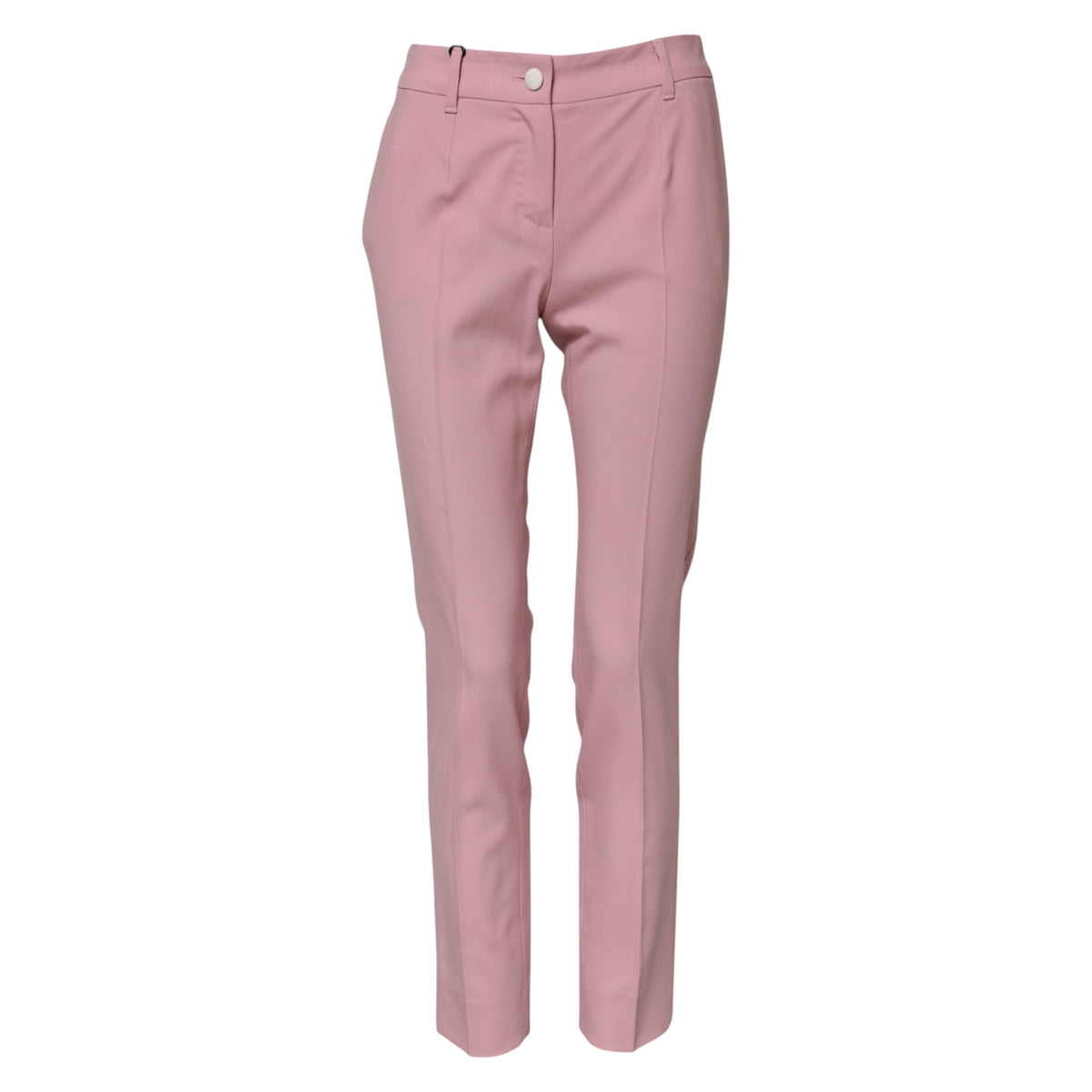 Dolce & Gabbana 9 To 5 Women's Tapered Leg High Rise Virgin Wool Jeans - Pink
