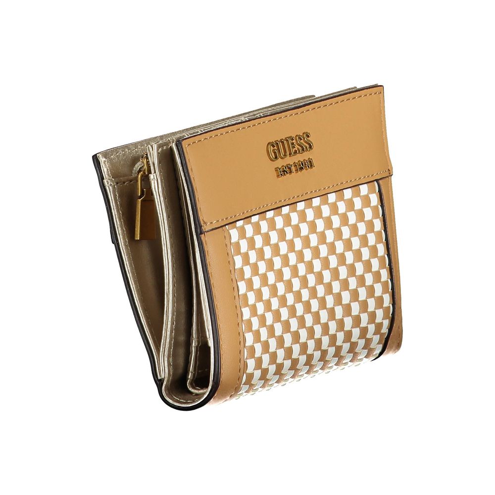 Guess Jeans Polyethylene Cardholder Wallet - Brown