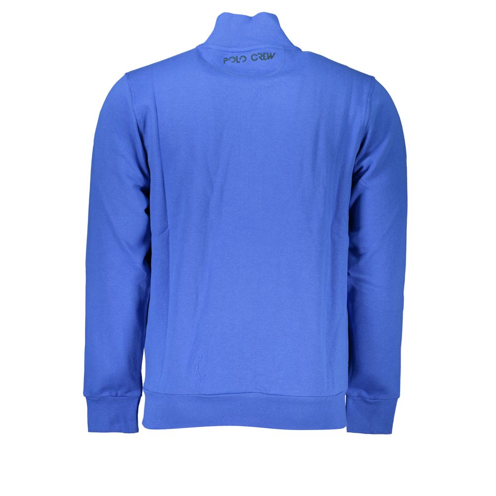 Sweatshirt by La Martina for men in cotton blue features an magnificent silhouette, showcasing a sophisticated and detail for a truly magnificent finish.