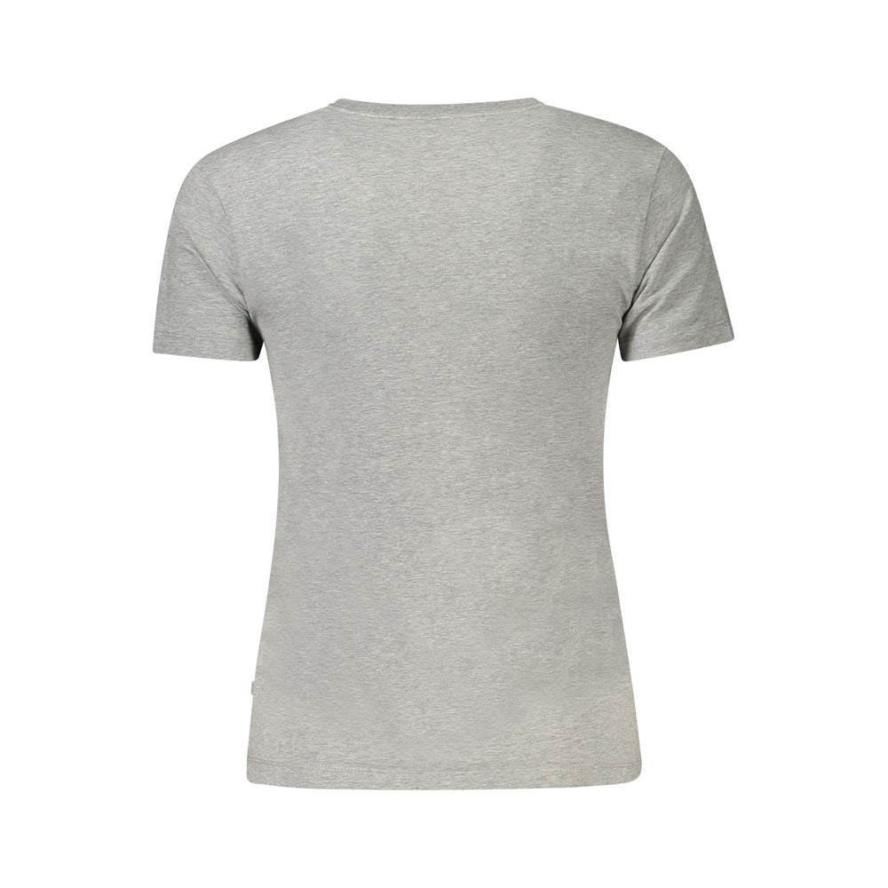 T-Shirt by Guess Jeans for women in organic cotton gray & print features an on trend silhouette, perfectly showcasing a on trend and for an elevated aesthetic.