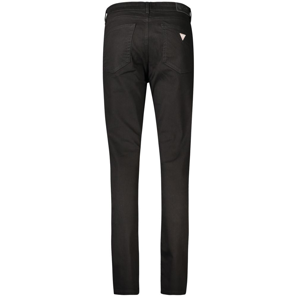 Jeans by Guess Jeans for women in cotton black presents a refined pantology silhouette, artfully defined by a refined pantology skinny, long, and a sophisticated .