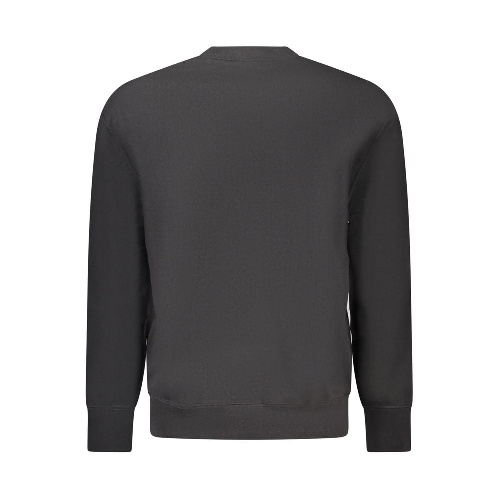 Sweatshirt by Calvin Klein for men in cotton polyester black features an provocated silhouette, detailed with a provocated and a refined for a sophisticated aesthetic.