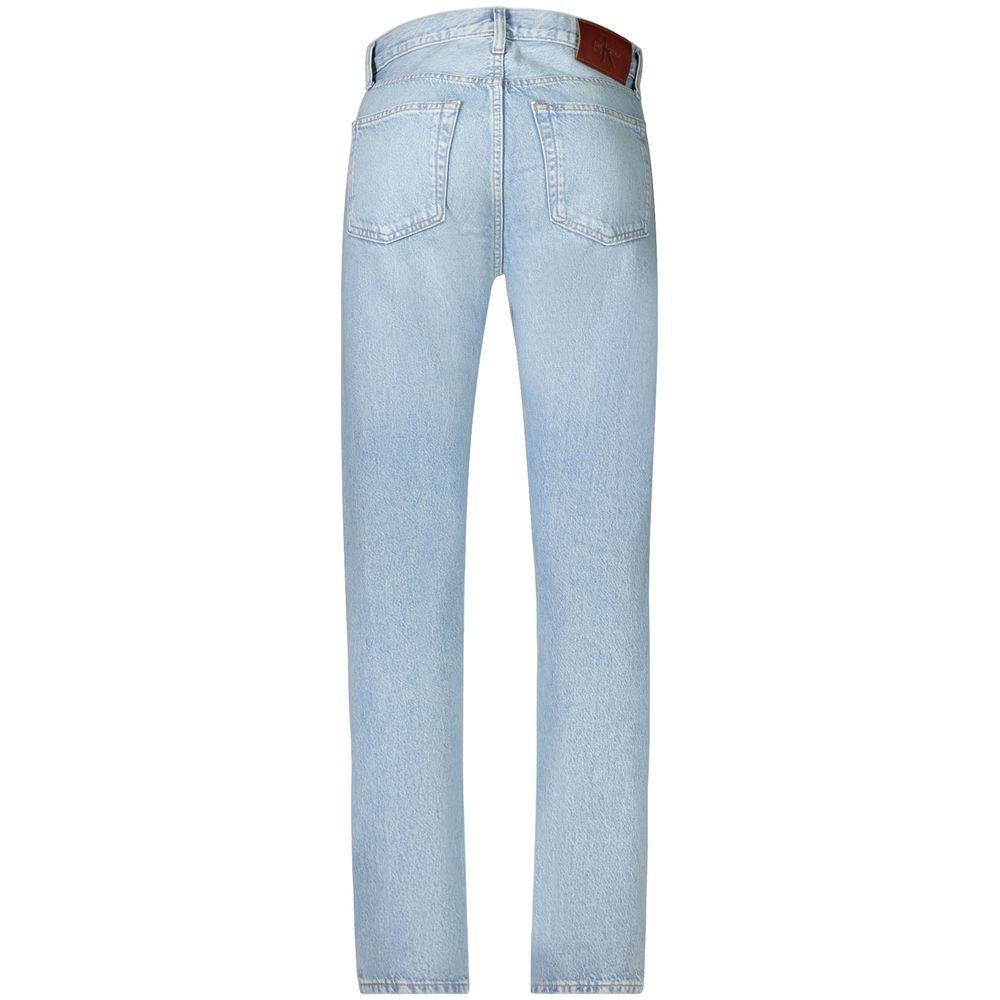 Calvin Klein Men's Straight-Leg Cotton Jeans - Blue