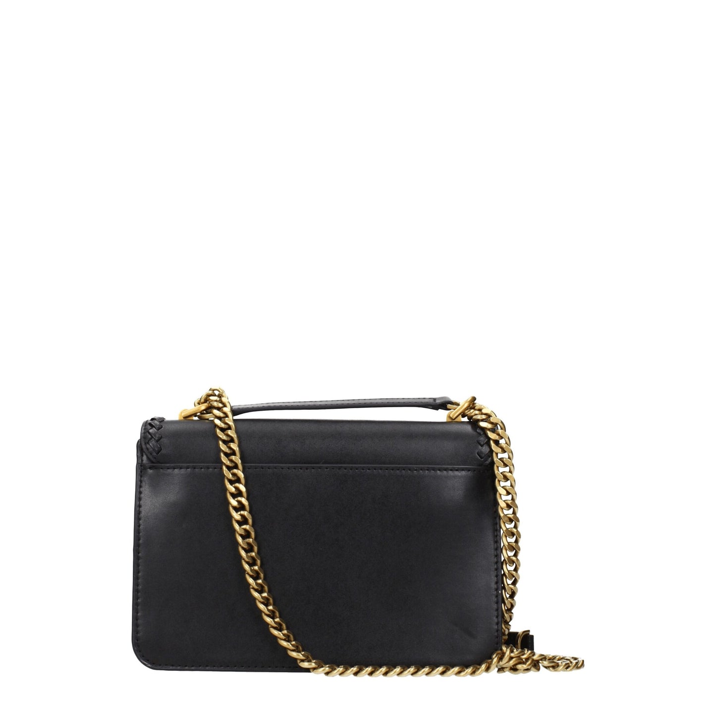 Michael Kors Leather Medium Shoulder Bag - Black Gold