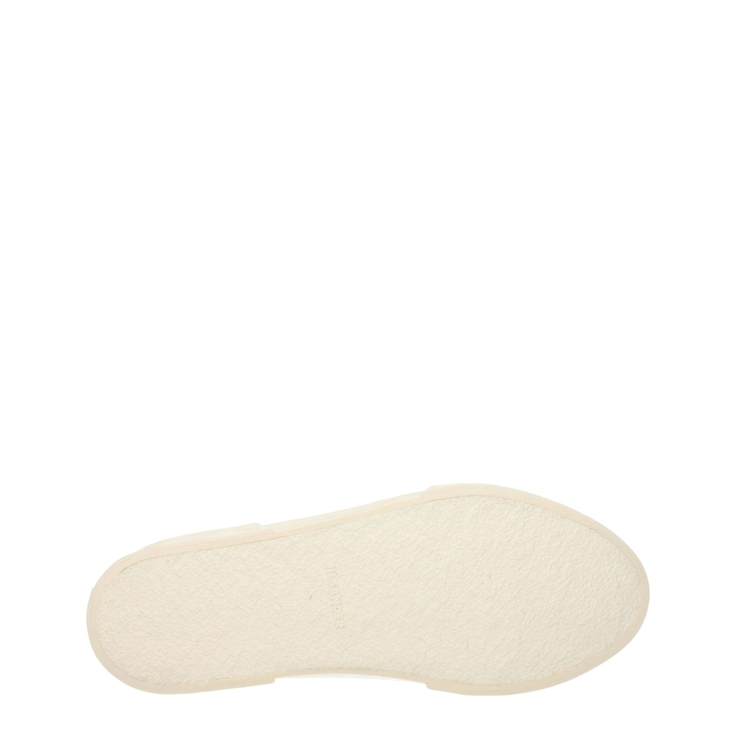 Sneakers by Jil Sander for men in rubber & fabric beige & ivory features an timeless silhouette from the Men's Low Top Rubber & Fabric Sneakers collection, showcasing a signature low-top style with an timeless finish.