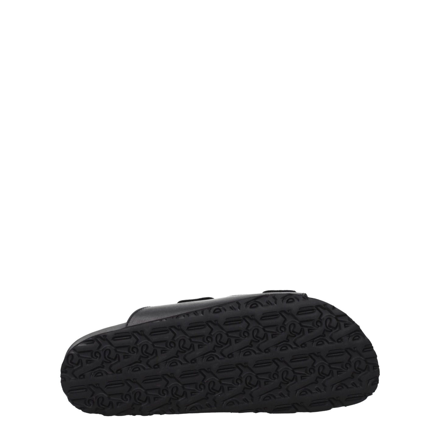 Palm Angels Black Leather Slipper