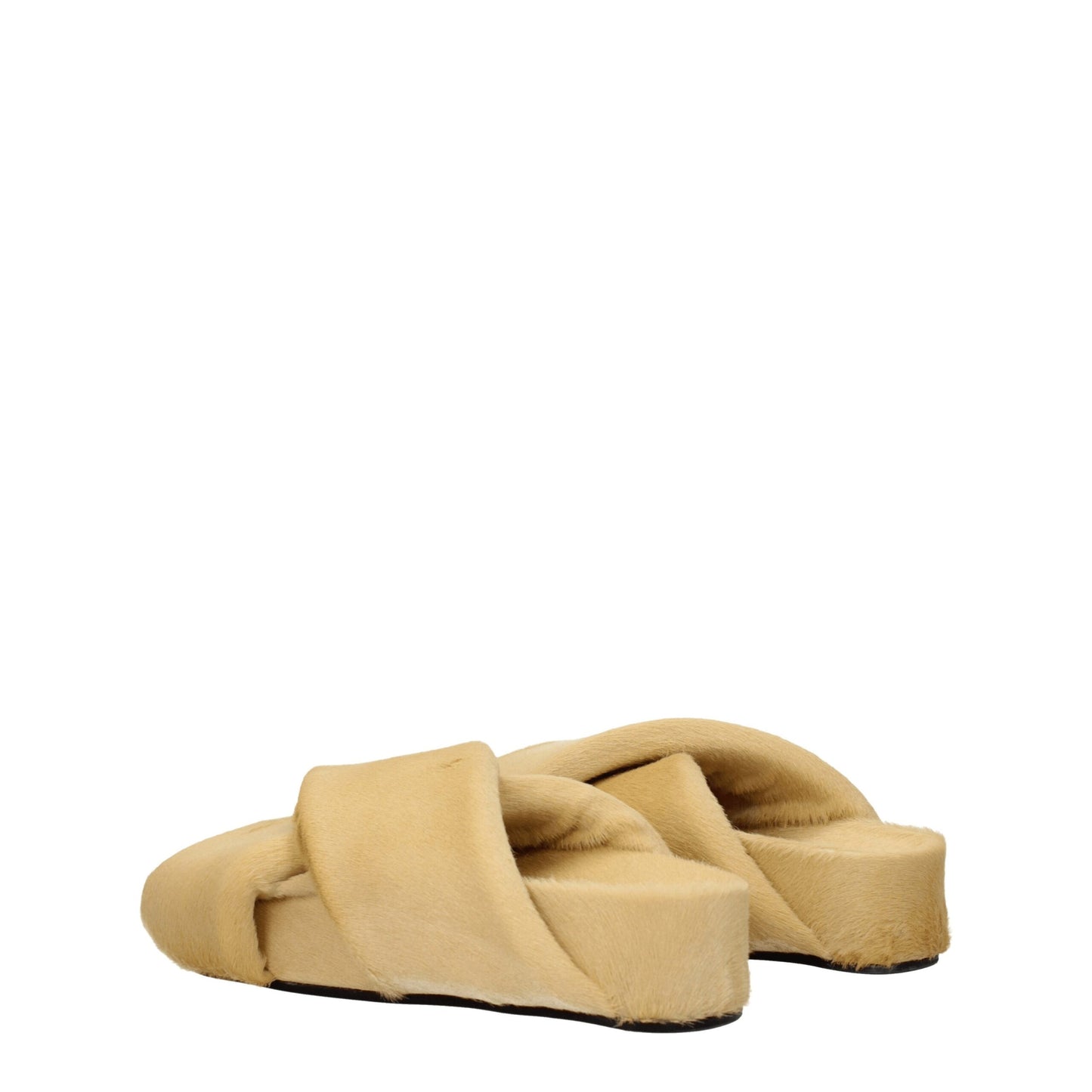 Jil Sander Beige Horsehair Slipper
