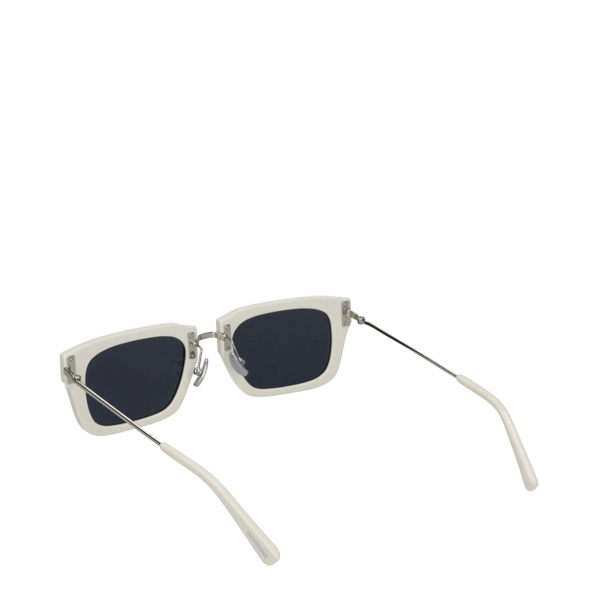 Jacquemus Square Steel & Acetate Sunglasses - Silver White