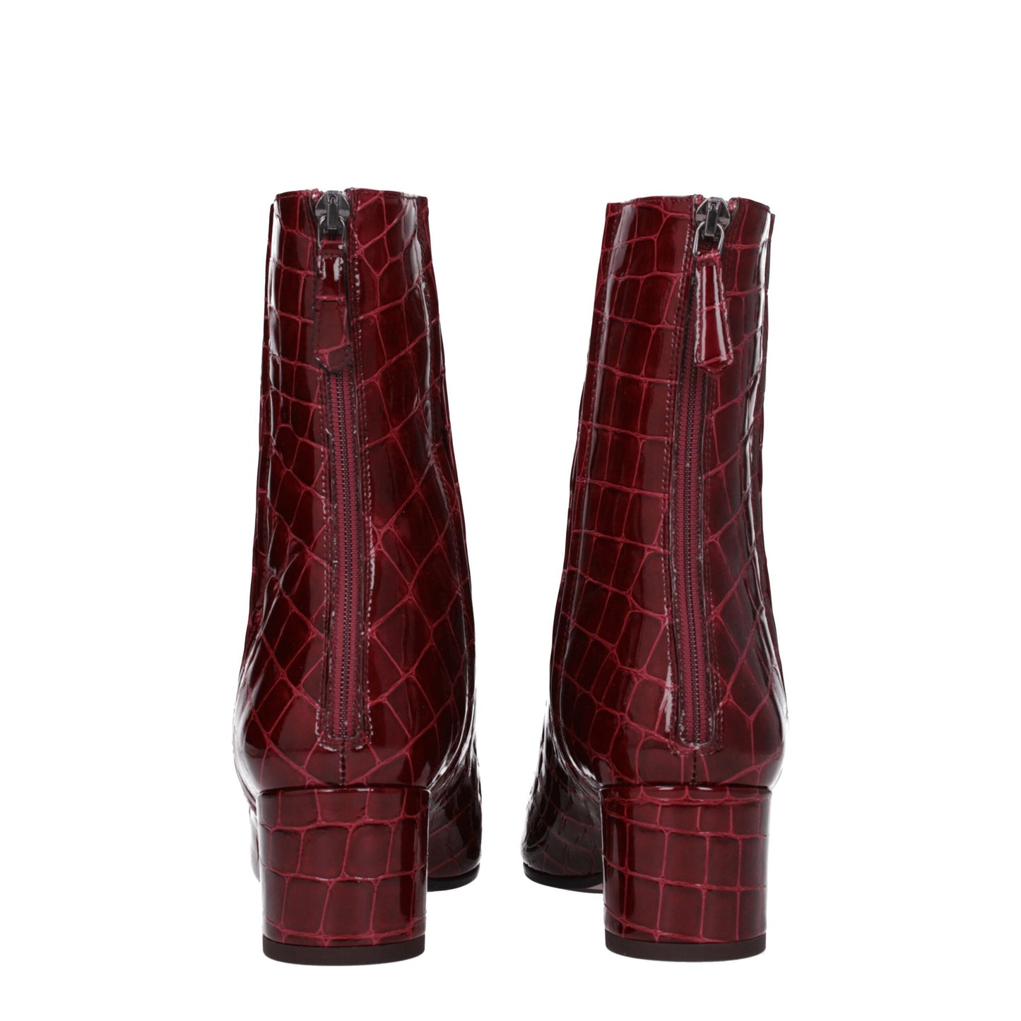 Aquazzura Red Leather Ankle