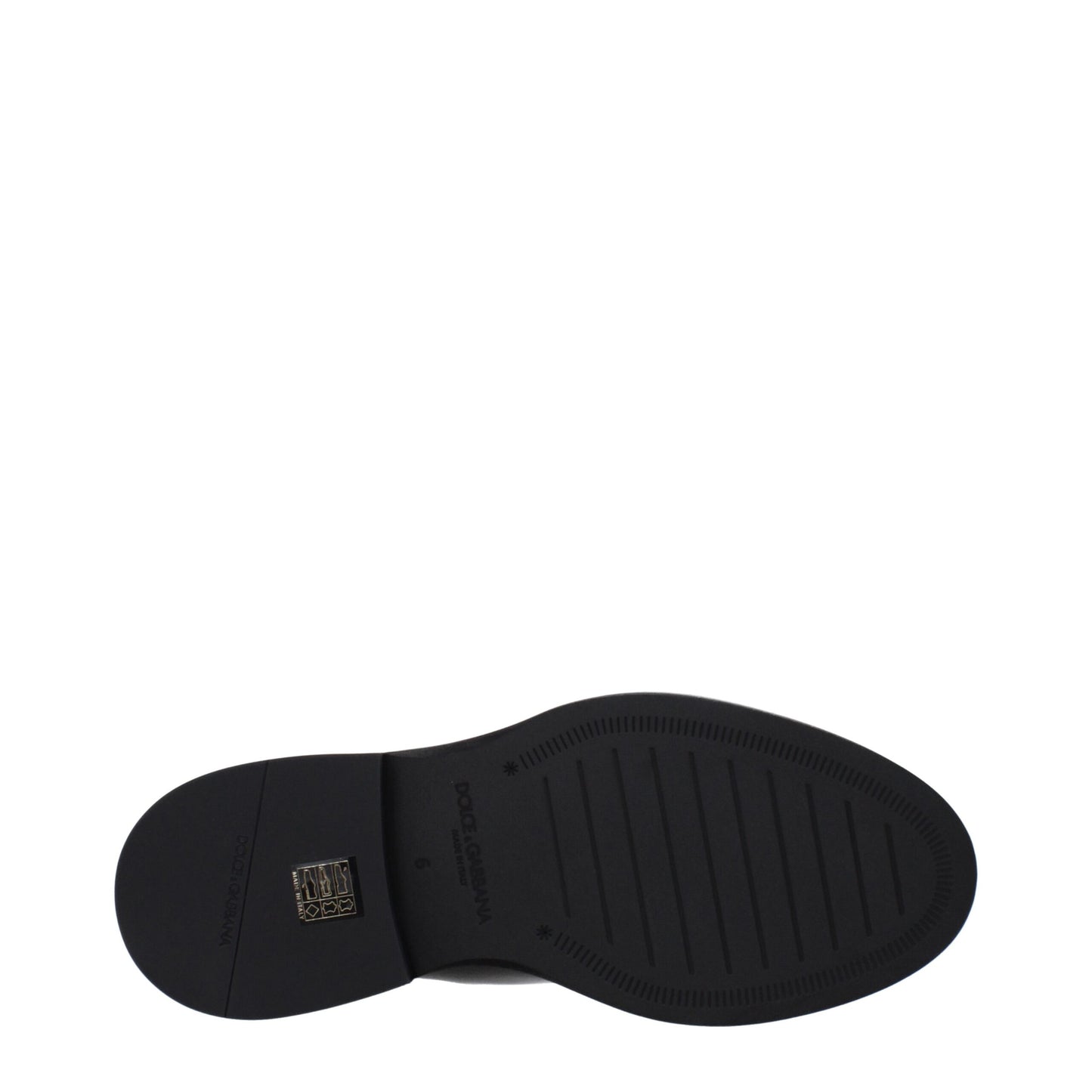 Flat Ankle Boots by Dolce & Gabbana for men in patent leather black & silver features an dynamic silhouette, showcasing the dynamic Men's Patent Leather Flat Ankle Boots design with its distinctive flat and elegant .