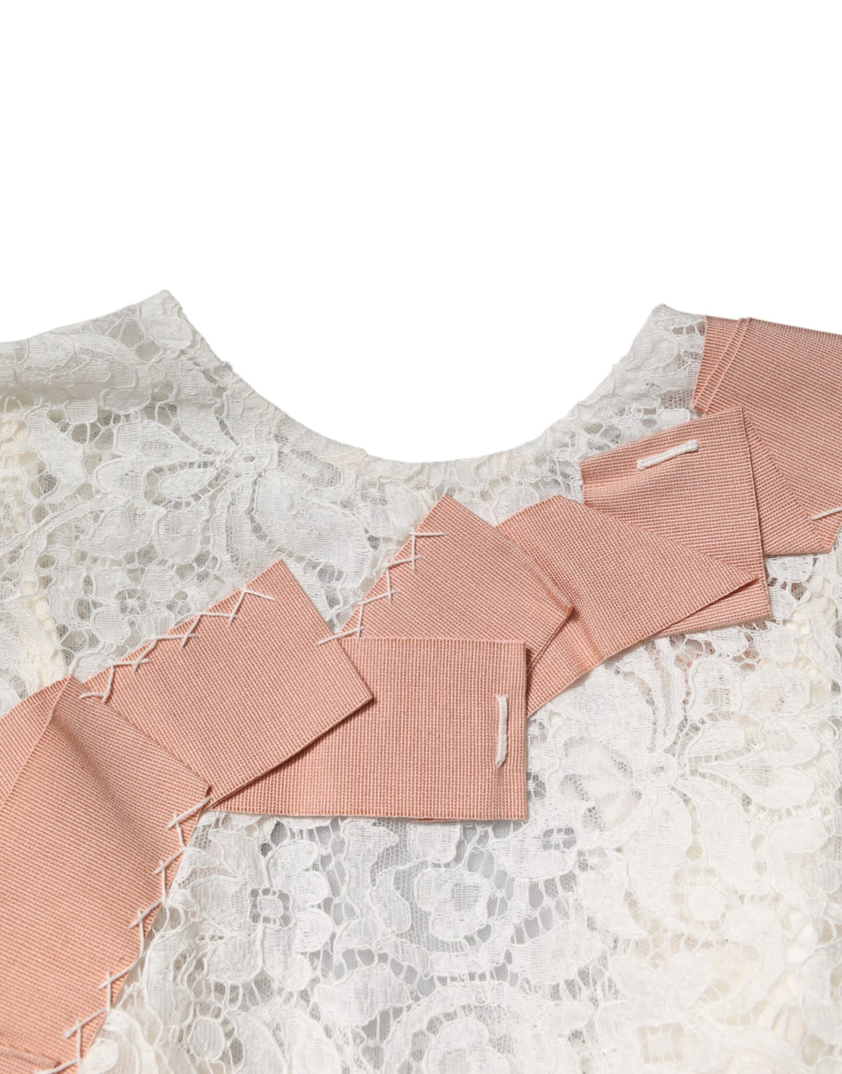 Dolce & Gabbana Women's Short-Sleeve Nylon Cotton & Silk Blouse - White Floral