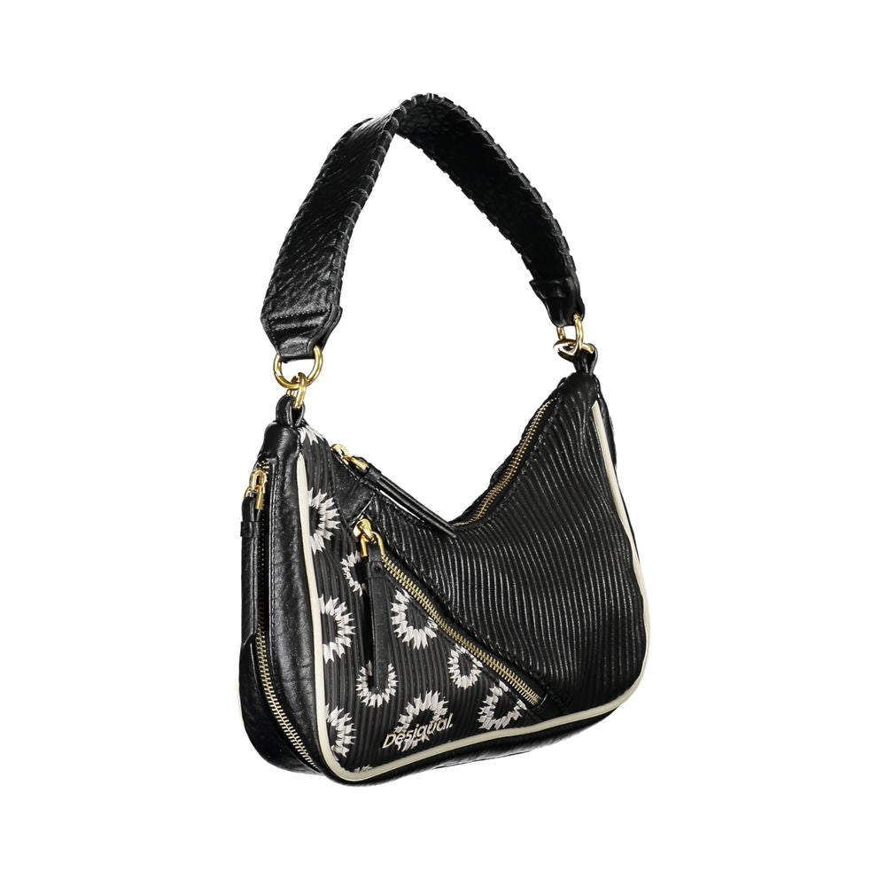 Desigual Black Small Patchwork Handbag