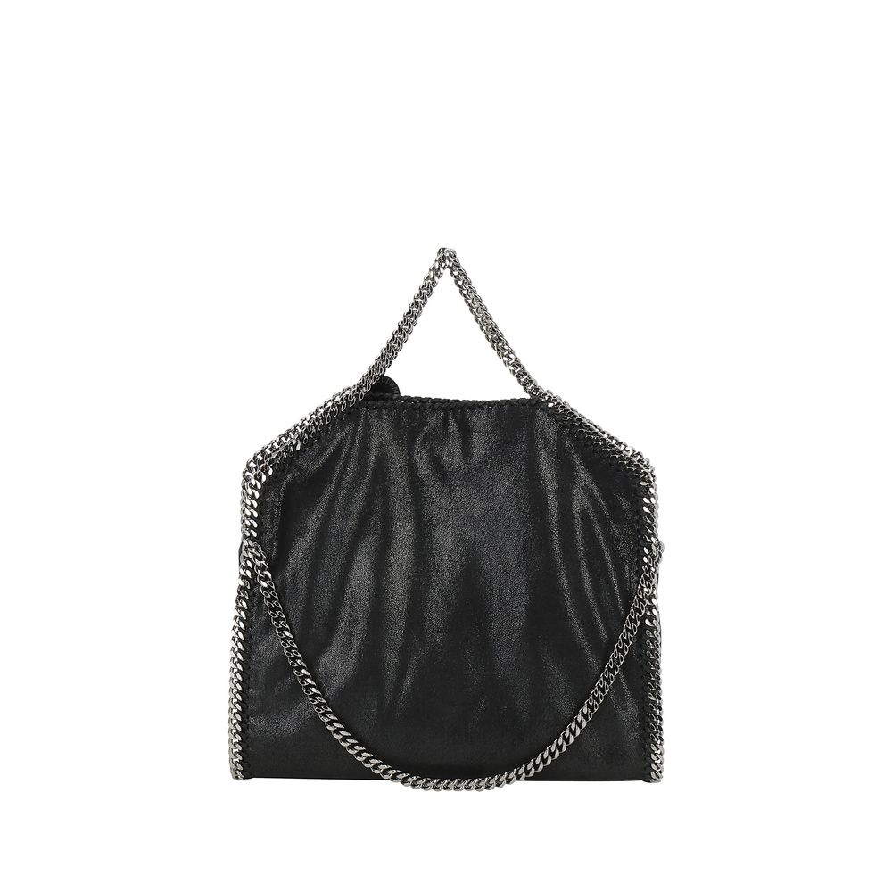 Stella McCartney Black Falabella Fold Over Tote Handbag