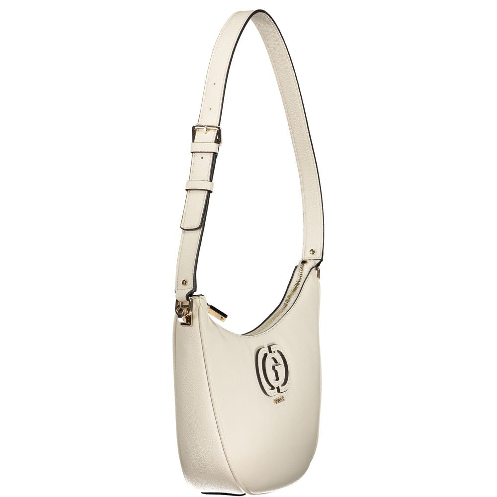 Handbag by Guess Jeans for women in polyethylene white features a exquisite silhouette, showcasing a secure zipper and exquisite external-pockets with versatile shoulder-strap & adjustable-strap for a exquisite finish.