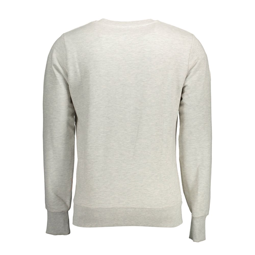 Superdry Men's Round Neck Cotton Sweatshirt Sweater - Gray