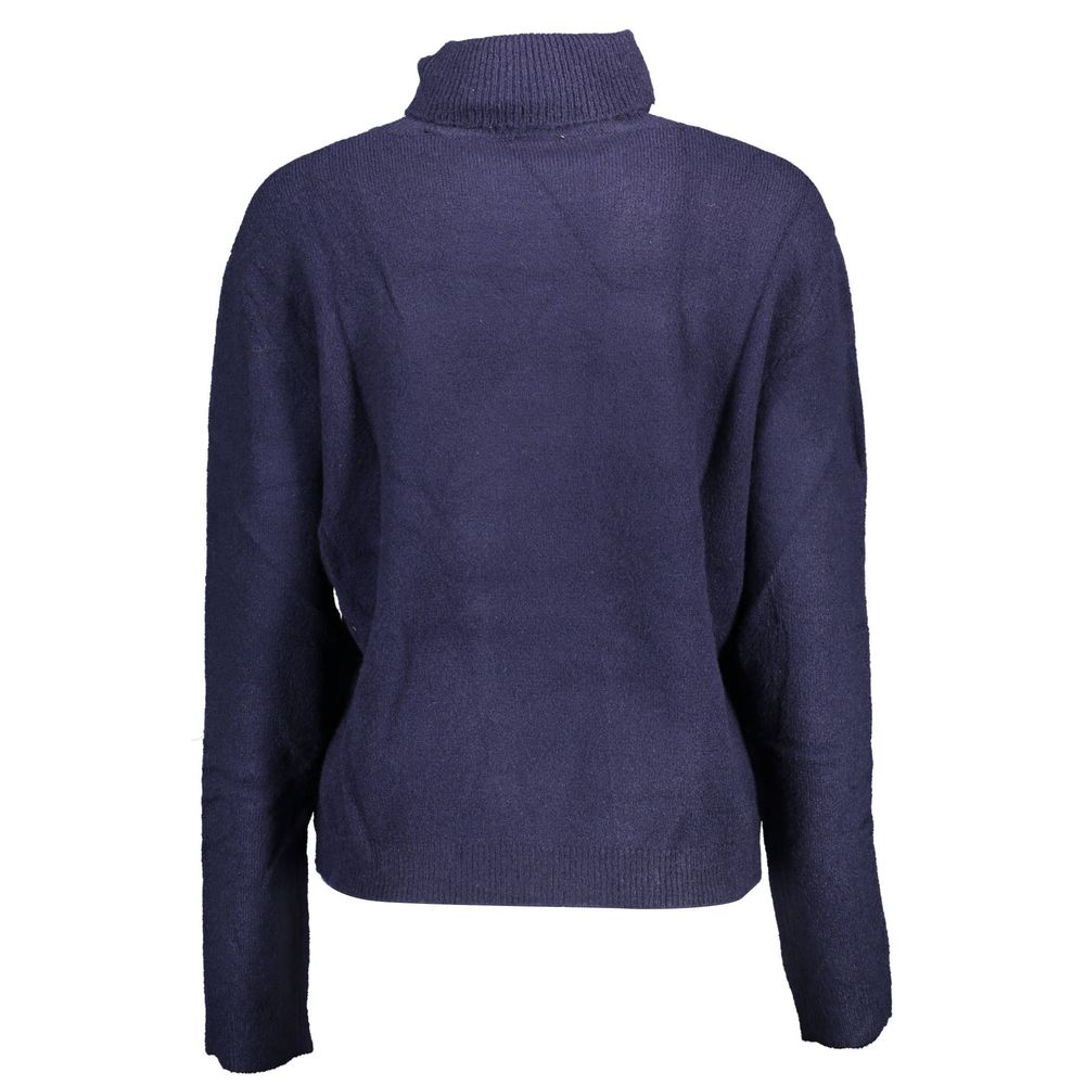 U.S. POLO ASSN. Women's Turtleneck Nylon Sweater - Blue