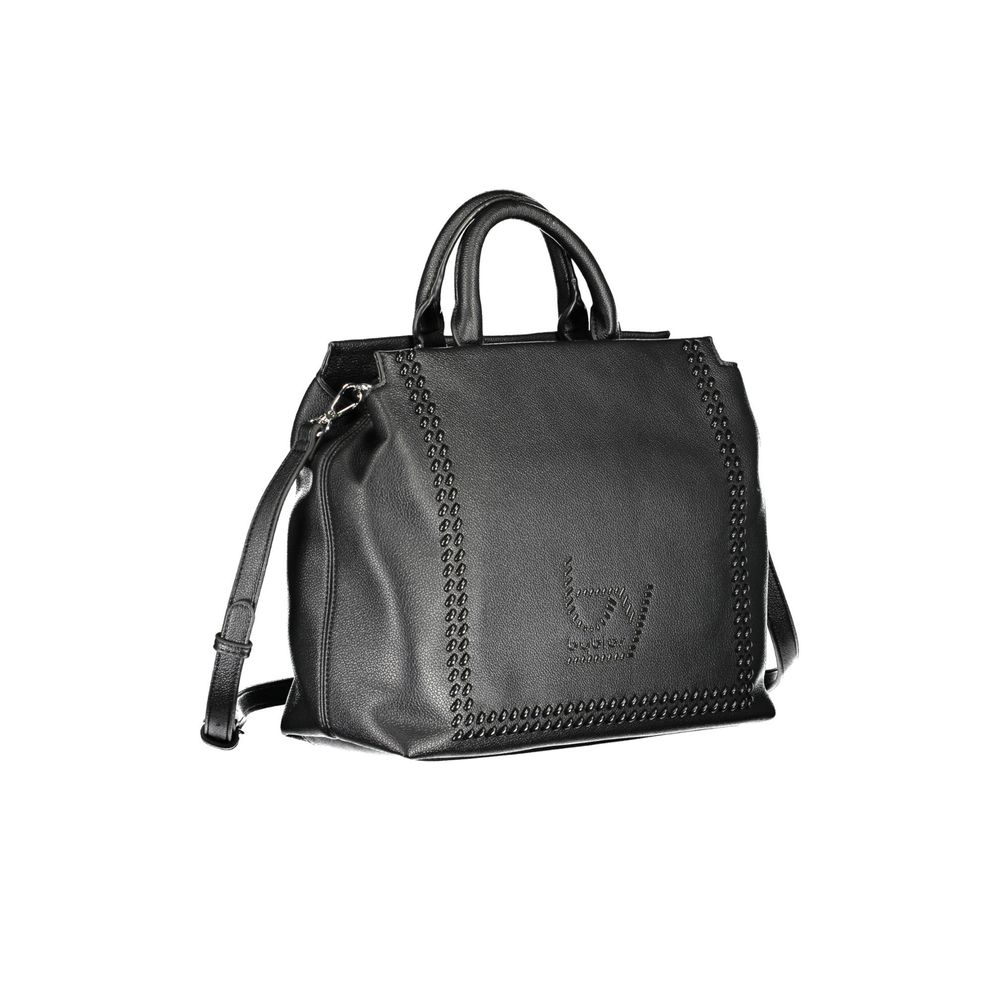 BYBLOS Black Faux Grained Leather Handbag